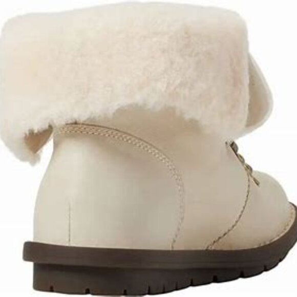Born Blaine Water Resistant Shearling Bootie Cream Color Sz 7.5 NEW - Picture 6 of 11